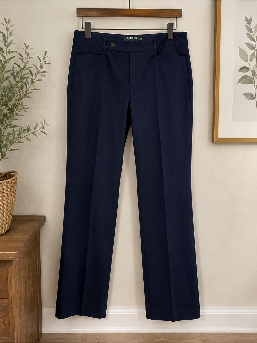 Lauren Ralph Lauren Petite Adelle Navy Blue Dress Pants Size 8P. Women’s.